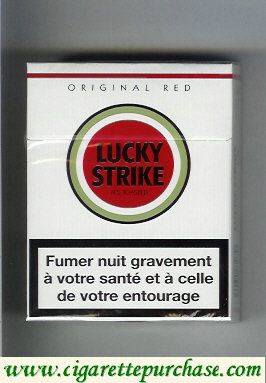 Lucky Strike Original Red 25s cigarettes hard box